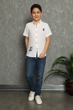 Baskılı Erkek Çocuk Gömlek