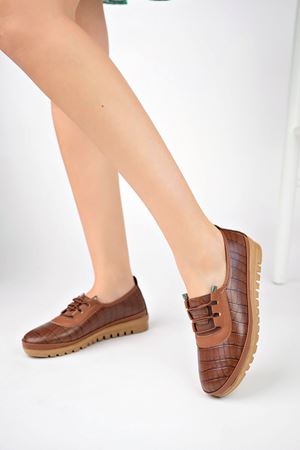 Ortopedik Pedli Taba Ayakkabı