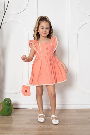 Çantalı Kız Çocuk Elbise