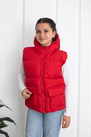 Unisex Kırmızı Çocuk Yelek