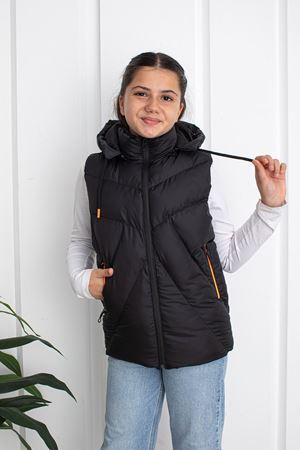 Unisex Siyah Çocuk Yelek