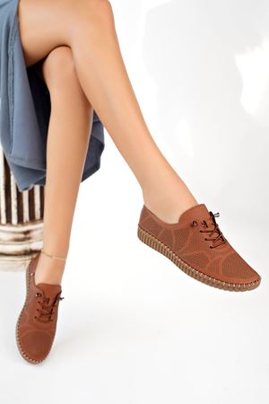 Ortopedik Ped Taba Kadın Ayakkabı