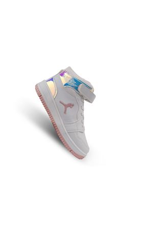 Pudra Hologram Uzun Çocuk Spor Ayakkabı